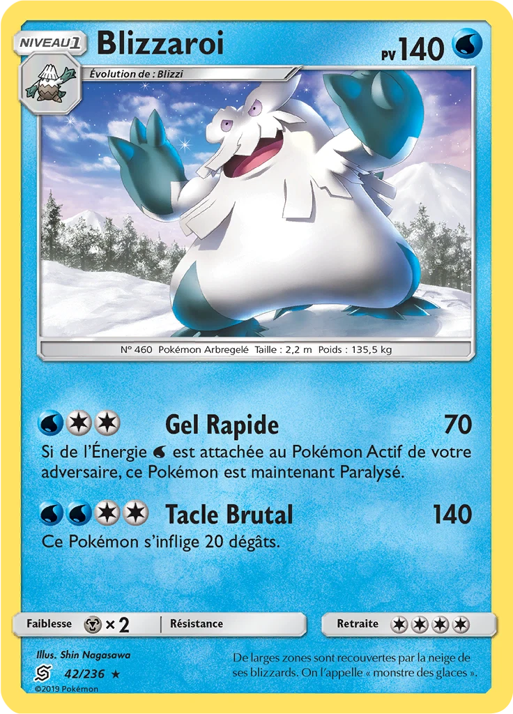 Carte Pokémon Blizzaroi de l'extension Harmonie des Esprits