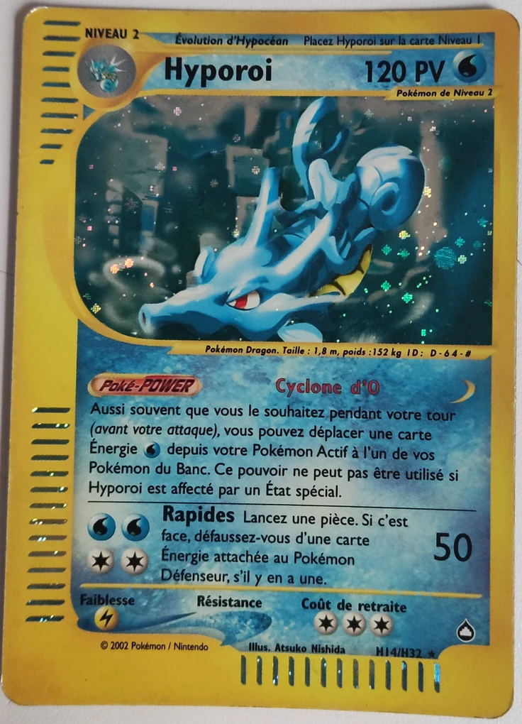 Carte Pokémon Hyporoi de l'extension Aquapolis