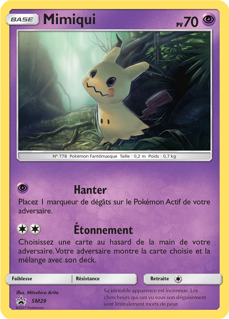 Carte Pokémon Mimiqui de l'extension Promo SM