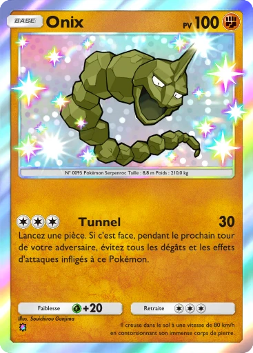 Carte Pokémon Onix de l'extension Aura Palpitante