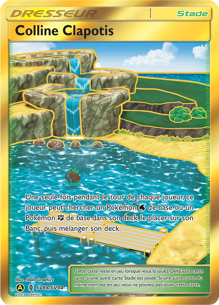 Carte Pokémon Colline Clapotis de l'extension Destinées Occultes