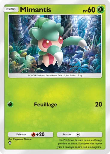 Carte Pokémon Mimantis de l'extension Gardiens Astraux