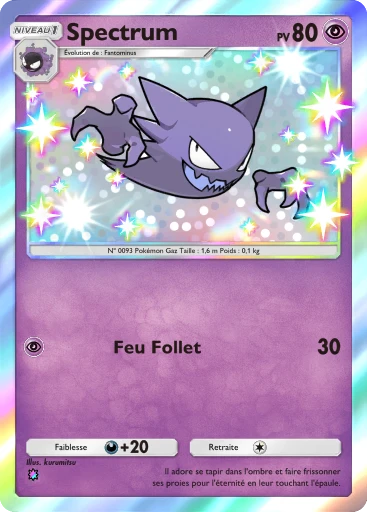 Carte Pokémon Spectrum de l'extension Gardiens Astraux