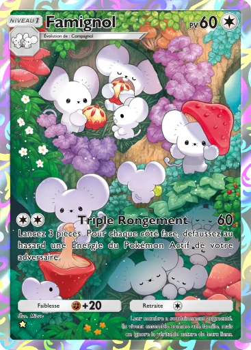 Carte Pokémon Famignol de l'extension Merveilles de Paldea