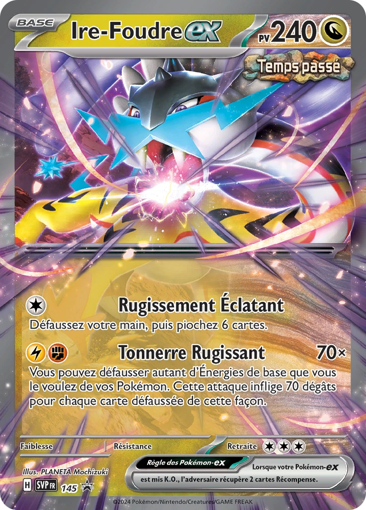 Carte Pokémon Ire-Foudre-ex de l'extension SVP Black Star Promos