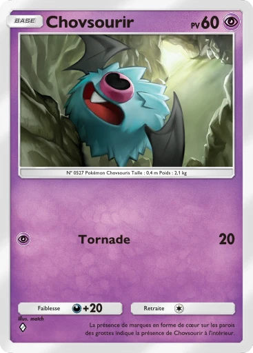 Carte Pokémon Chovsourir de l'extension La Clairière d'Évoli