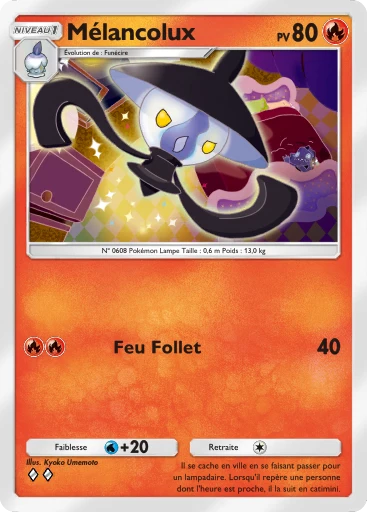 Carte Pokémon Mélancolux de l'extension Méga-Ascension