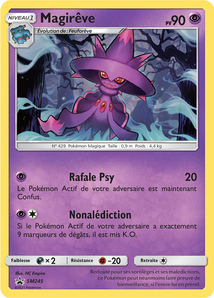 Carte Pokémon Magirêve de l'extension Promo SM