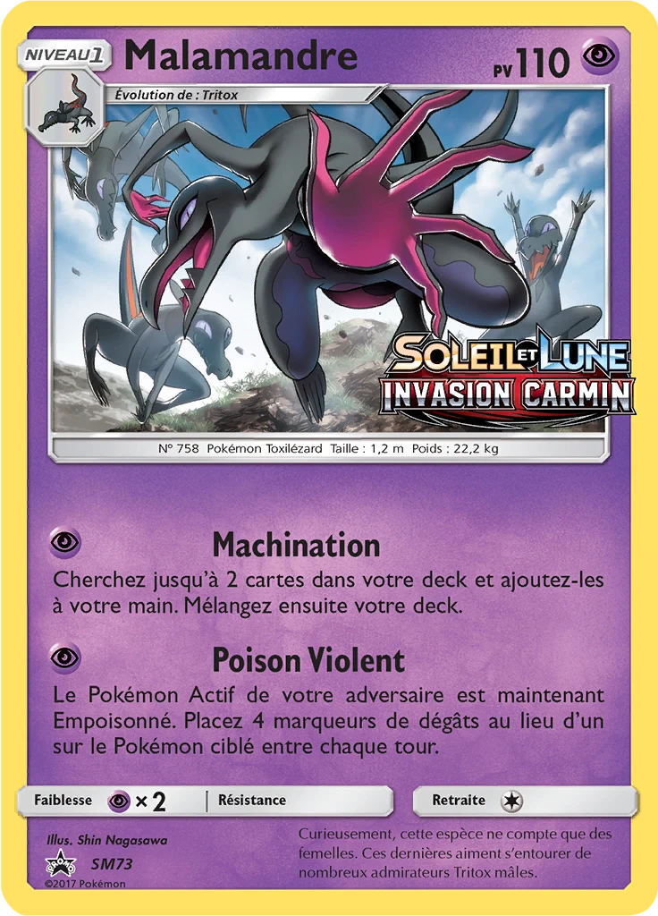 Carte Pokémon Malamandre de l'extension Promo SM