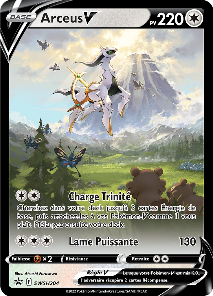 Carte Pokémon Arceus V de l'extension Promo SWSH