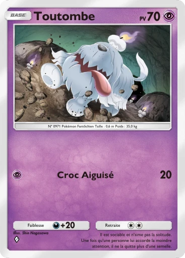 Carte Pokémon Toutombe de l'extension Propulsion Paradoxe