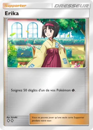Carte Pokémon Erika de l'extension Booster de Luxe ex