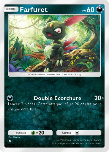 Carte Pokémon Farfuret de l'extension Choc Spatio-Temporel