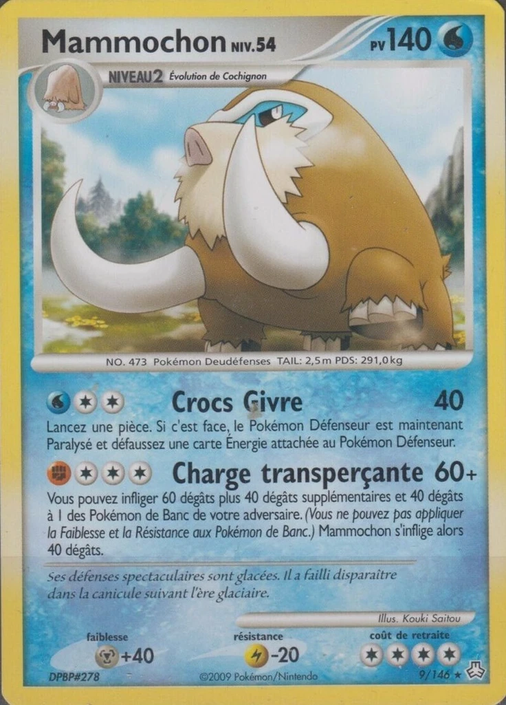 Carte Pokémon Mammochon de l'extension Éveil des Légendes