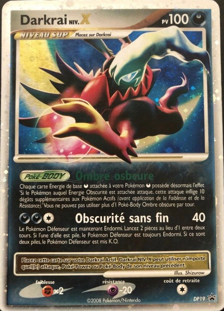 Carte Pokémon Darkrai de l'extension Promo DP