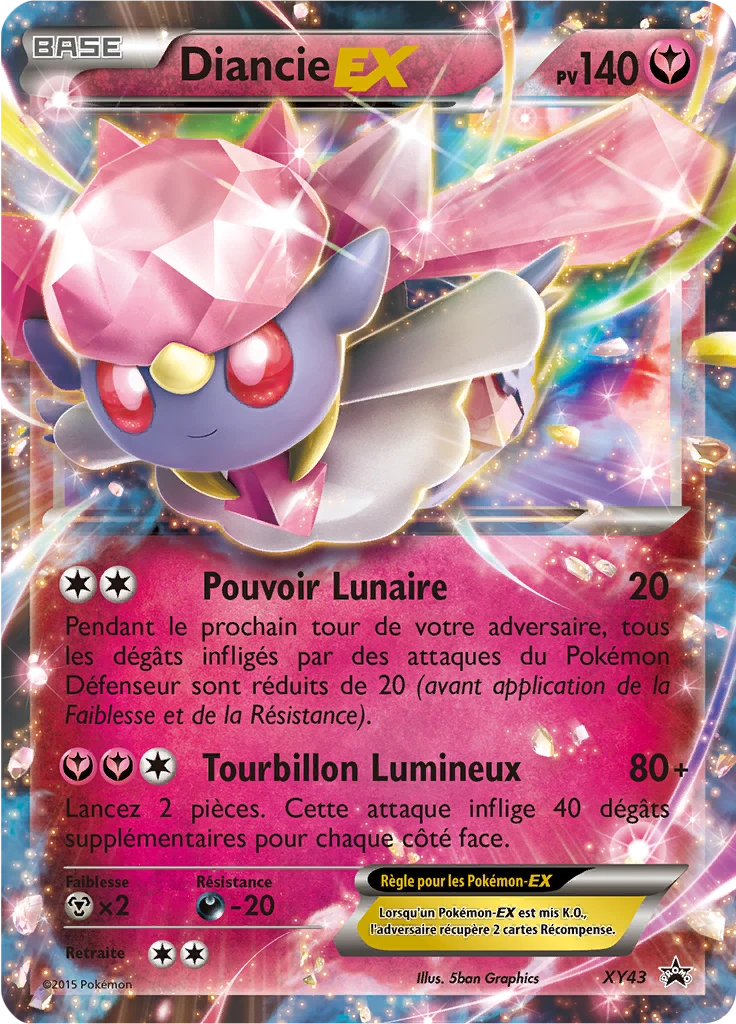 Carte Pokémon Diancie EX de l'extension Promo XY