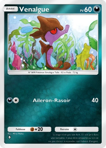 Carte Pokémon Venalgue de l'extension Booster de Luxe Méga