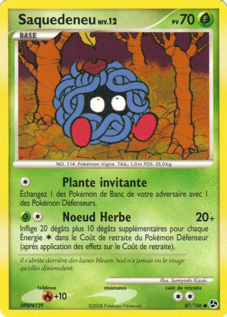 Carte Pokémon Saquedeneu de l'extension Duels au Sommets