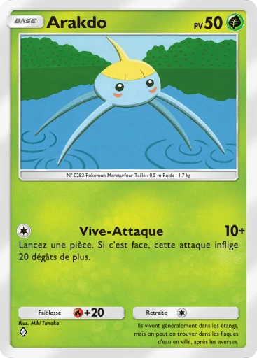Carte Pokémon Arakdo de l'extension Gardiens Astraux