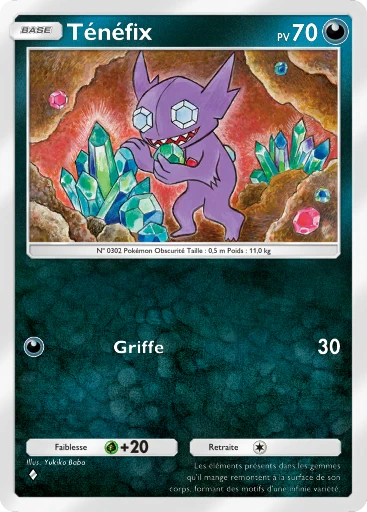 Carte Pokémon Ténéfix de l'extension La Clairière d'Évoli