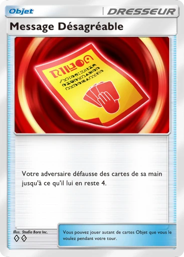 Carte Pokémon Message Désagréable de l'extension Méga-Rayonnement