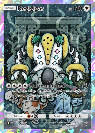Carte Pokémon Regigigas de l'extension Choc Spatio-Temporel