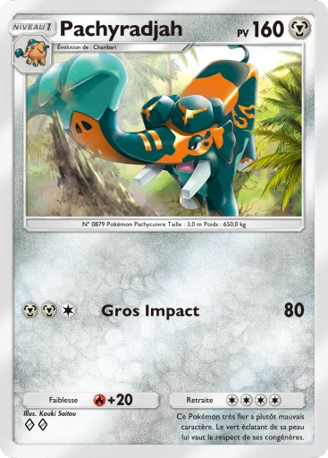 Carte Pokémon Pachyradjah de l'extension L'Ambition de la Team Rocket