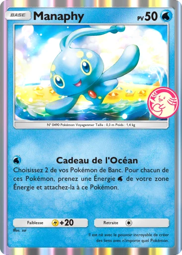 Carte Pokémon Manaphy de l'extension Promo-A