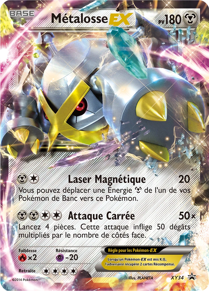 Carte Pokémon Métalosse EX de l'extension Promo XY