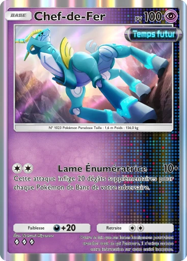Carte Pokémon Chef-de-Fer de l'extension Propulsion Paradoxe
