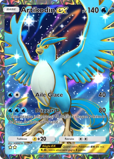 Carte Pokémon Artikodin-ex de l'extension Puissance Génétique