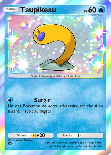Carte Pokémon Taupikeau de l'extension Réjouissances Rayonnantes