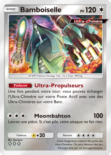 Carte Pokémon Bamboiselle de l'extension Booster de Luxe ex
