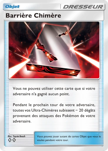 Carte Pokémon Barrière Chimère de l'extension Crise Interdimensionnelle