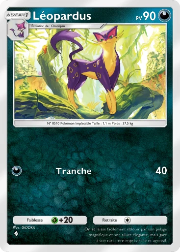 Carte Pokémon Léopardus de l'extension L'Île Fabuleuse