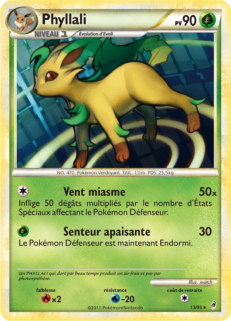 Carte Pokémon Phyllali de l'extension L'appel des Légendes