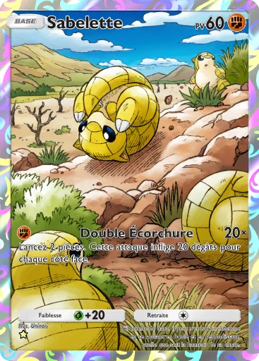 Carte Pokémon Sabelette de l'extension Parade Onirique