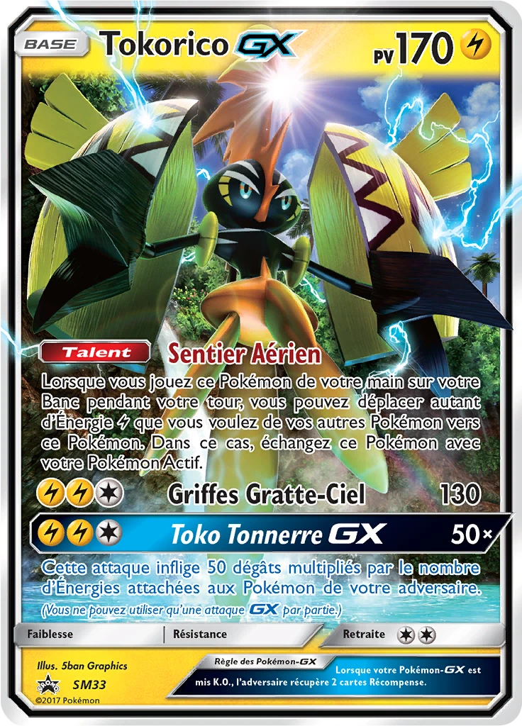 Carte Pokémon Tokorico GX de l'extension Promo SM