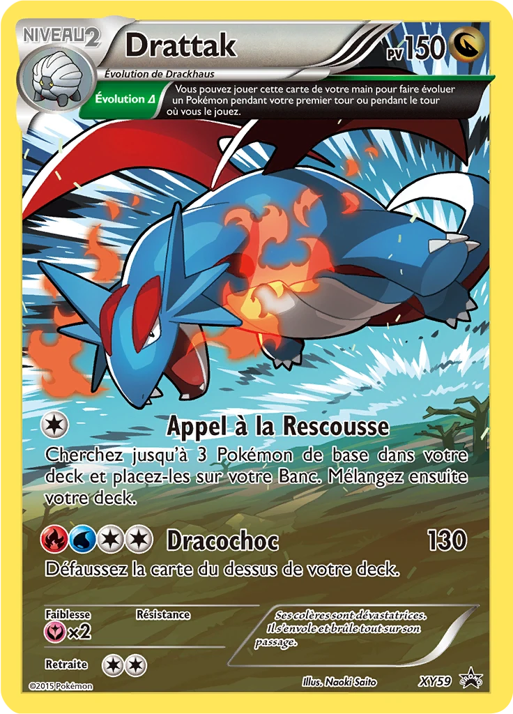 Carte Pokémon Drattak de l'extension Promo XY
