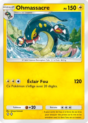Carte Pokémon Ohmassacre de l'extension Source Secrète