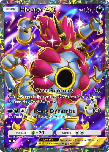 Carte Pokémon Hoopa-ex de l'extension Domination Céleste