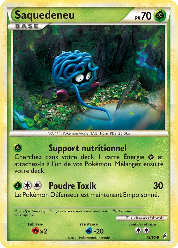 Carte Pokémon Saquedeneu de l'extension L'appel des Légendes