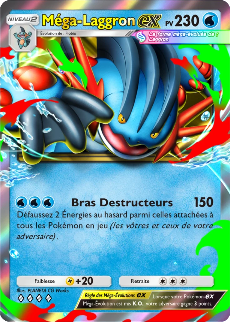 Carte Pokémon Méga-Laggron-ex de l'extension Parade Onirique