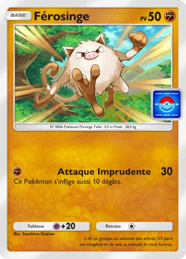Carte Pokémon Férosinge de l'extension Promo-A