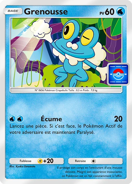Carte Pokémon Grenousse de l'extension Promo-B