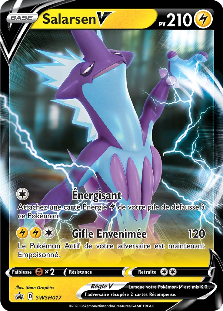 Carte Pokémon Salarsen V de l'extension Promo SWSH