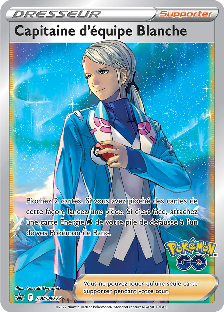 Carte Pokémon Capitaine d'équipe Blanche de l'extension Promo SWSH