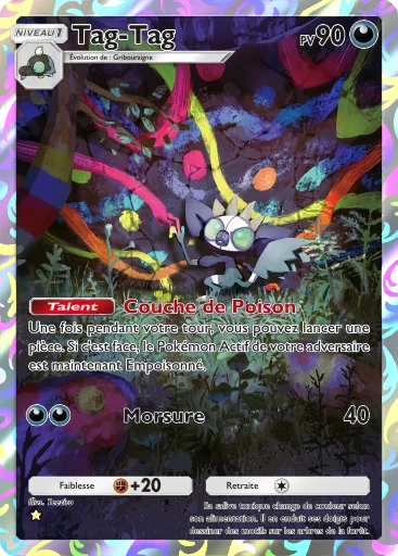 Carte Pokémon Tag-Tag de l'extension Réjouissances Rayonnantes