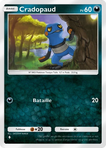 Carte Pokémon Cradopaud de l'extension Lumière Triomphale