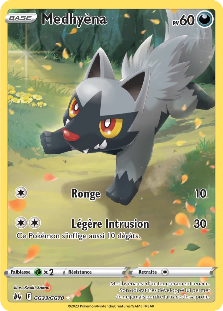 Carte Pokémon Medhyèna de l'extension Zénith Suprême